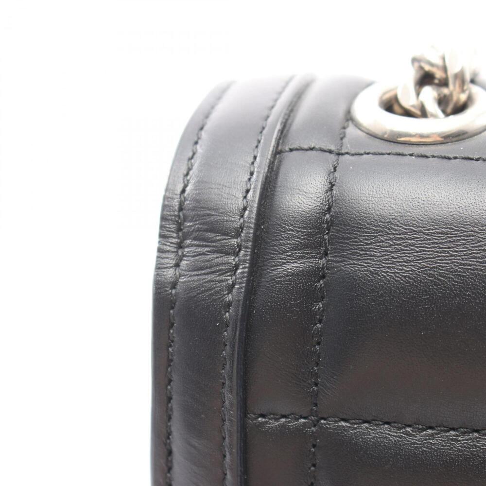 Gucci GUCCI Decorated Shoulder Bag Handbag Leather Women's Black 740834 - Picture 9 of 11